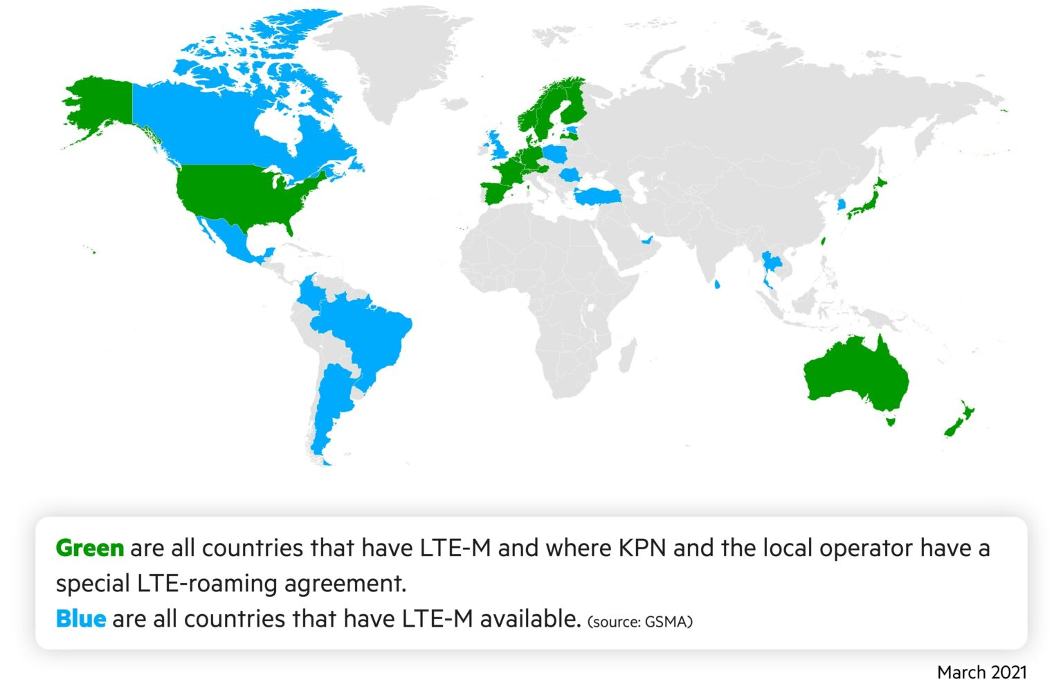KPN continues to expand its global LTEM roaming footprint KPN IoT