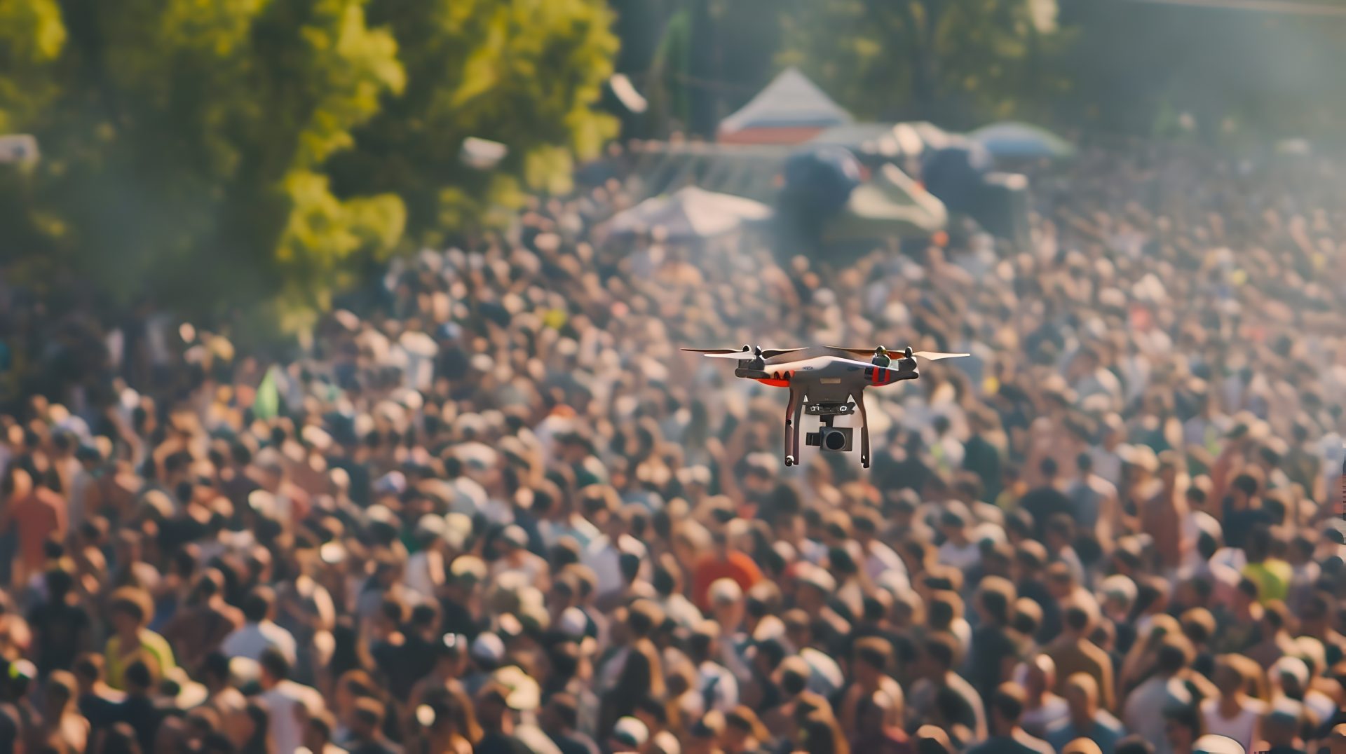 Smart connected camera drone